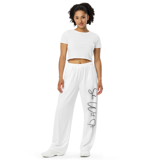 Cozy wide-leg pants