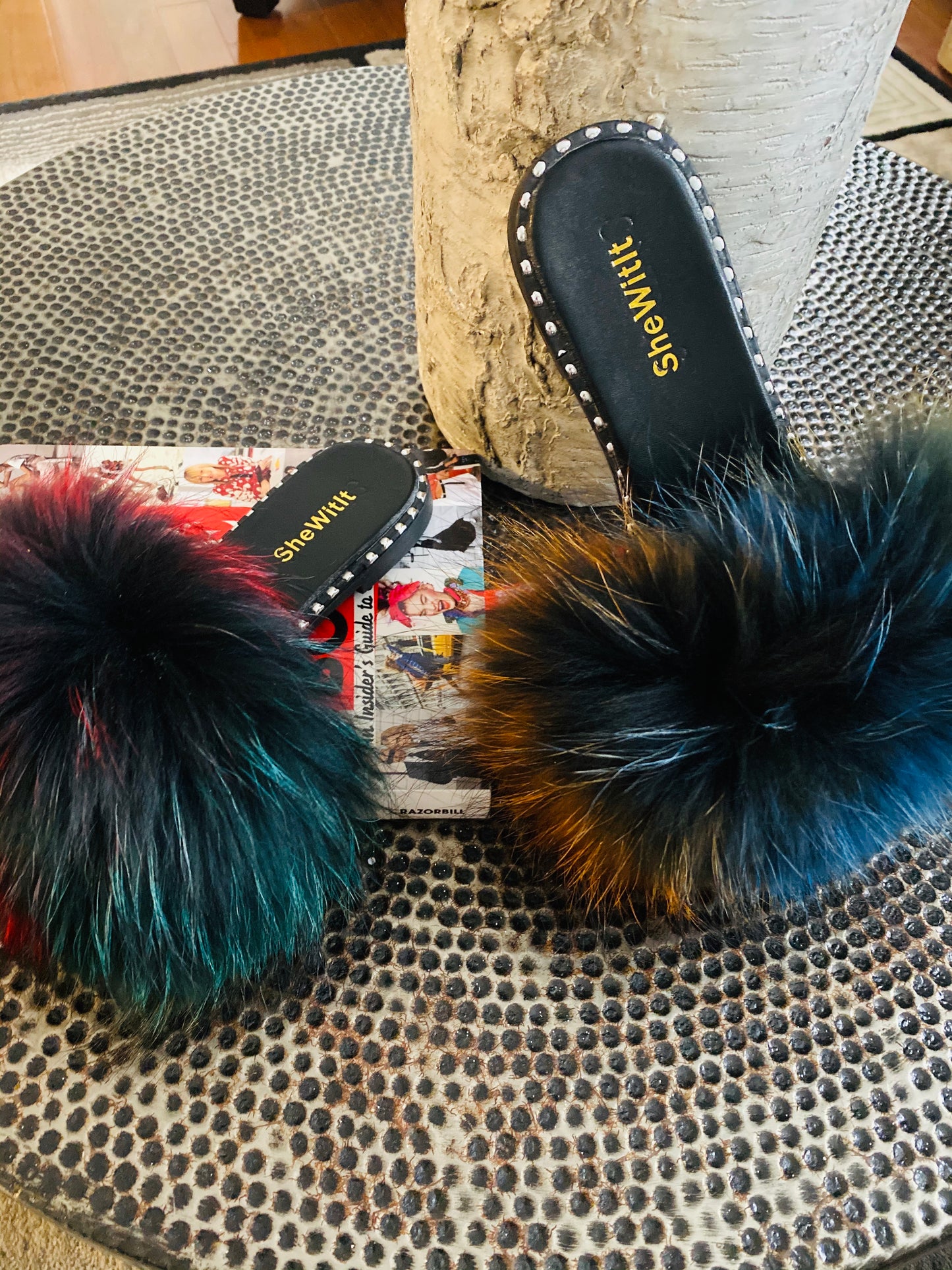 Colorful Studded Flats - SheWitIt
