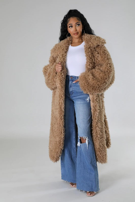 Fuzzy Fur Coat