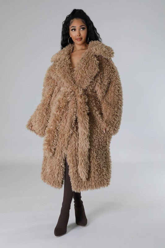 Fuzzy Fur Coat