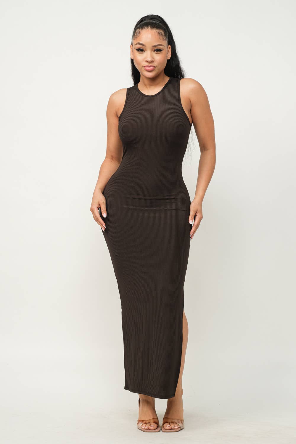 Ribbed Maxi Dress