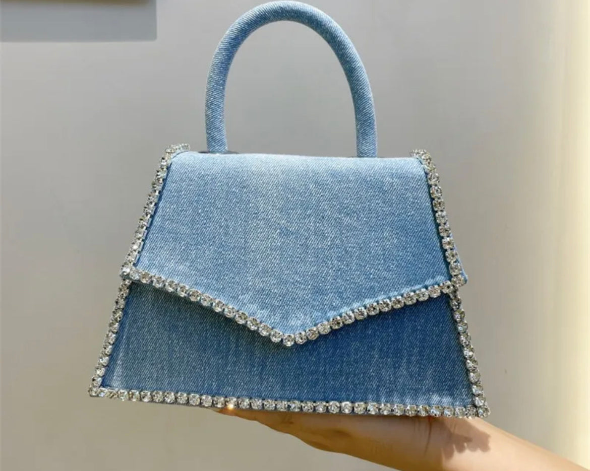 Buy Arnoosoar Denim Shoulder Bag Women Jean Purse Handbag Hobo Tote  Top-Handle Satchel Casual Fashion Washed, Blue, Small at Amazon.in