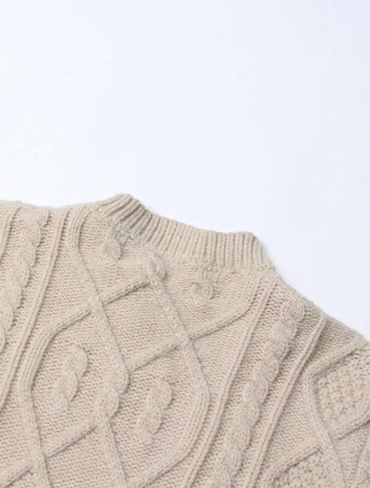 Sweater With A Hint Of Denim | Beige