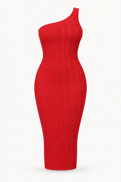 Off Shoulder Bodycon Sweater Dress