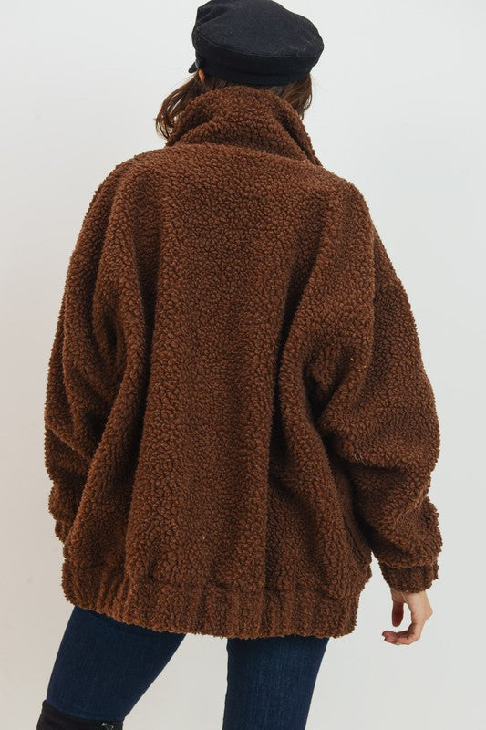 Brown Teddy Jacket – SheWitIt