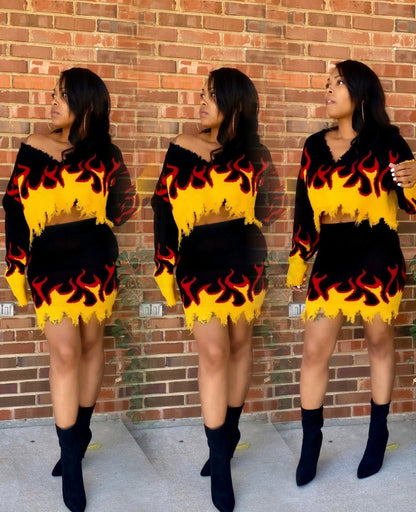 On Fire Sweater - SheWitIt