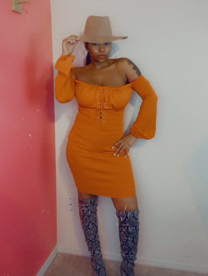 Tangerine Dream Dress - SheWitIt