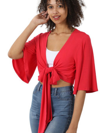 Wrap Top | Red - SheWitIt