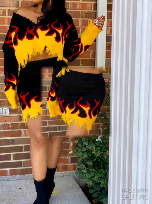 On Fire Skirt - SheWitIt