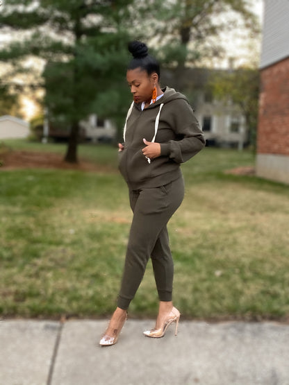 Comfort Sweats | Olive - SheWitIt