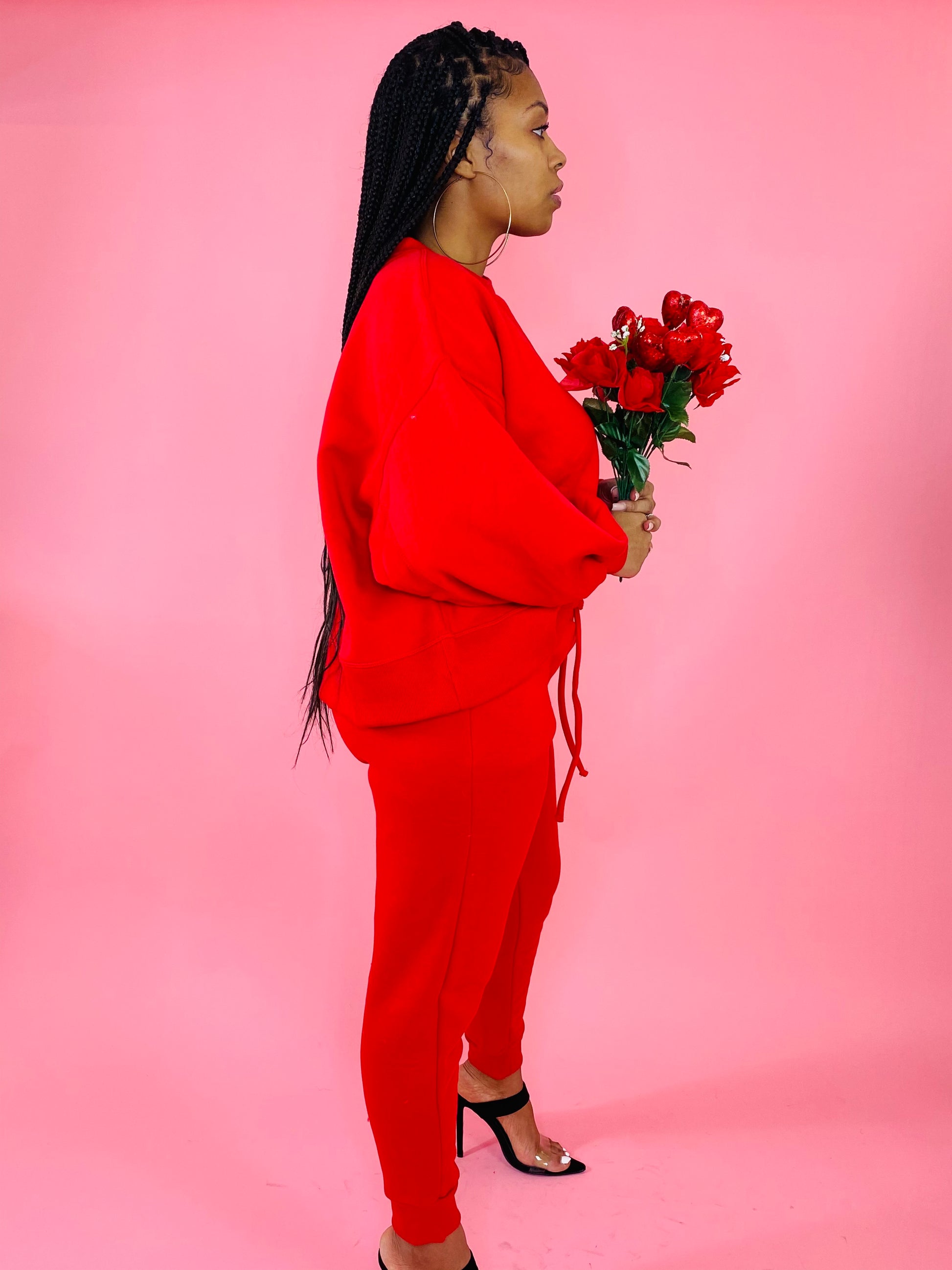 The Comfiest Sweatsuit | Red - SheWitIt